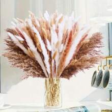 300 pezzi di erba di pampa secca, bouquet di fiori secchi per matrimoni, casa, centrotavola, casa moderna, soggiorno occidentale, cameretta per bambini, stanza boho, spiaggia, ufficio femminile e decorazioni boho