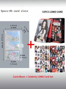 pokemon 120pcs Frosted Photo Album+55pcs Li Sa, Jennie Single Small Card Set Combination, Used For Tickets, Postcards, ID Cards, Credit Card Collection And Storage Of Transparent Clip | K-Pop Photo Collection, Blac Kpink Lomo Cards, Collectable Transaction Cards, Pop Music Group Fans' Gifts. It Is Suitable For Collecting Commemorative Popular Group Fans' Aid Cards, Birthday And Graduation Gifts For Students, And Box Decoration Cards For Gift Card Set