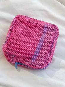 Dopamine Color Grid Data Cable Storage Bag, Portable Handheld Wire Earphone Power Charger Storage Bag, Multi-Function Lipstick Bag. Cosmetic Bag Storage Bag Small Travel Storage Bag, Cosmetic Storage Bag, Zipper Bag Necessities Travel Accessories Mobile Phone Storage Bag Suitable For Gifts, Friends, Girls, Students Zipper Cosmetic Bag Gift Storage Jewelry Storage Box