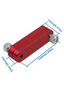 Aluminum Adjustable Ruler Stop Block Limit Block Ruler Positioning Block Easy To Use, Ruler Scriber Steel Ruler Ruler Positioner For Precision Woodworking And Marking - Multicolor - View 13