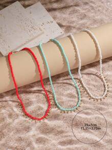 1 pièce Collier + 1 pièce Bracelet Set, Collier pendentif goutte d'eau doré bohème et bracelet, tenue casual pour femmes