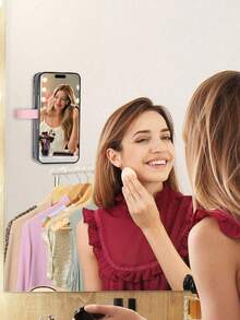 新款便携式强磁硅胶吸盘手机支架，用于观看视频，壁挂式可拆卸手机支架，兼容 、Android 手机，生日礼物，家人、朋友手机支架，手机配件 - 彩色 - 查看 3