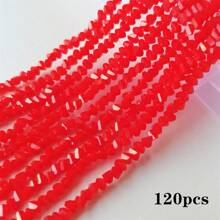120pcs Triangle Austrian Crystal Glass Beads Spacer Loose Beads For Jewelry Making Bracelets & Bangles Necklace DIY 4mm