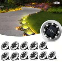 Luci solari Solpex per esterni, luce solare da giardino, luci solari da esterno impermeabili, Luci da esterni solari, Luce notturna, Lampada a LED, In acciaio inossidabile 8/10/16 LED luce notturna con design a perline luminose di grandi dimensioni