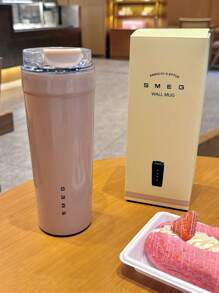 NEW SMEG 550ML Office Beverage Cup Travel Portable Drinking Cup Stainless Steel Vacuum Car Leak Proof Handle Coffee Vacuum Cup Thermal Insulation Cooling Cup Back To School