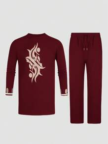 Novo Conjunto Dashiki Masculino, Bordado Dourado, Punhos Elegantes, Design Gracioso, Bainha com Fenda Lateral, Calça com Cintura Elástica, Camisa Preta e Calça Longa Masculina, Conjunto de 2 Peças, Novo Estilo para Todas as Estações, Streetwear, Festa, Encontro, Eventos Culturais
