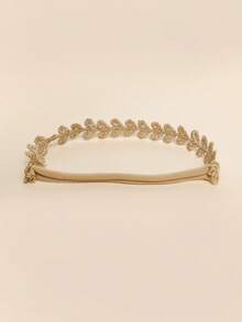 2pcs Baby Golden Wheat Flower Decor Nylon Elastic Headbands, Toddler & Infant Hair Accessories Suitable For Daily Wear, Party, Photography, Holidays - Multicolor - View 4