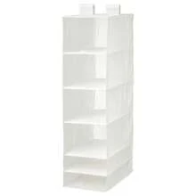 IKEA KUBB 6-Compartment Storage Rack With  | White Multi-Layer Storage Unit 35x45x125 Cm - White - View 11