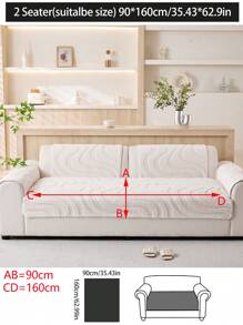 1pc Universal Sofa Cover, Modern Minimalist Anti-Slip Sofa Cushion, Removable And Washable Sofa Slipcover, Fashionable Soft & Non-Fading Decorative Sofa Blanket, Suitable For Bedroom, Office, Living Room, L-Shaped Sofa & 1/2/3/4-Seat Sofa.
