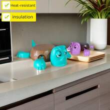 1pc Scary Creative Sea Turtle Decoration, Green/Pink/Blue, Suitable As Coaster Or Table Decor