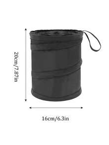 Car Trash Can With Lid, Mini Auto Dustbin Garbage Organizer, Automotive Garbage Container Bin For Vehicle, Home, Office - Black - View 8