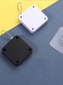 1pc No Hole Punching Automatic Door Closer With Thicker Rope For Sliding Doors, Easy Install - White - View 2