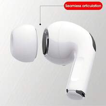 6pcs/Set White Silicone Noise-Proof Ear Pads: 3 Different Sizes, Full Coverage Earphone, More Comfortable Earphone Cover