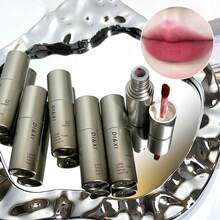 Tinte labial mate de terciopelo de larga duración - Brillo labial impermeable y resistente a las manchas con acabado nude natural, maquillaje de labios resistente a las manchas y duradero todo el día (Tubo individual)