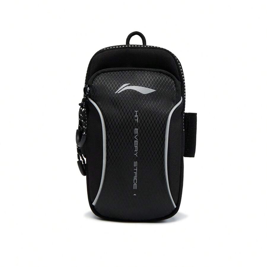 Li-NING Running Series Unisex Reflective Compact Portable Storage Fitness Sports Arm Bag ABDV087 - Black - View 1