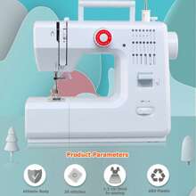 Mini macchina da cucire con 20 punti – Macchina da cucire elettrica multifunzionale per uso domestico con pedale incluso