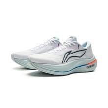 LI-NING Zapatillas de running para hombres Li Ning Yuying 5 con amortiguación optimizada, caja de punta ancha, zapatos deportivos profesionales para competición adecuados para clima cálido, ARHV015 - Blanco - Ver 4