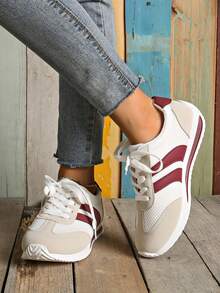 2025 Casual Sneakers, New Spring/Summer/Autumn Sports Shoes, Versatile Breathable Comfortable Lace-Up Women Rubber Low-Top Shoes, Summer 2025