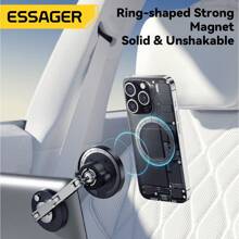ESSAGER 15W Magnetic Car Phone Holder With Wireless Charging Function Compatible With Apple Phone Charger