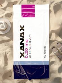 1 Asciugamano da spiaggia Xanax, super morbido in microfibra extra large, altamente assorbente, adatto per viaggi, piscina, immersioni, surf, yoga, campeggio, disponibile in diverse misure, accessorio e articolo essenziale per la spiaggia