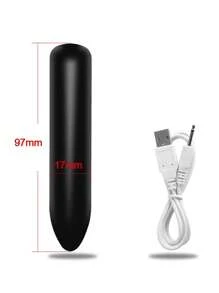 Vibrador de bala, 10 modos potentes estimulador de pezón, punto G y clítoris para viajes, resistente al agua, silencioso, mini masajeador vaginal para mujeres, juguetes sexuales para mujeres y parejas