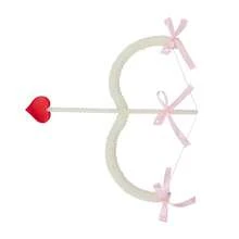 Conjunto de arco y flecha de Cupido, accesorios para disfraz de Halloween, cosplay, accesorios de fotos para mujer - Blanco - Ver 6