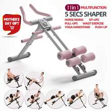 MBB Ab Trainer,Foldable Ab Workout Equipment For Home Gym, Squat Machine For Abs, Riding Machine For Body Glutes Butt Thighs,Core Strength Trainer For Full Body Exercise ,High-Intensity Sit Up&Push Up Machine Core Strength Trainer For Full Body Exercise - Pink - View 1