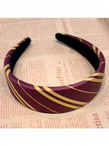 Warner Bros Warner Bros 1Pc Harry Potter Hogwarts Wizarding World Striped Headbands For Women, Gryffindor/Ravenclaw/Slytherin House Headbands Hair Accessories, For Women Daily Costume Accessories - Party The Perfect Gift Hairband Hair Hoop