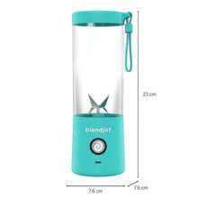 Licuadora Portátil de 16 Oz con correa recargable USB BLENDJET2MT.