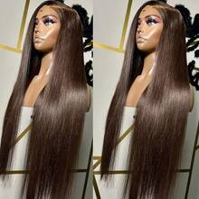 13X6 Platinum White Synthetic Lace Front Wigs 28 Inch Pre Plucked Long Straight Hair Wigs Glueless White Wigs Heat Resistant Fiber Hair Natural Halloween Wigs Platinum Blonde Lace Front Wigs For Women For Daily Christmas Party Cosplay Use - Ice Pink - 查看 2