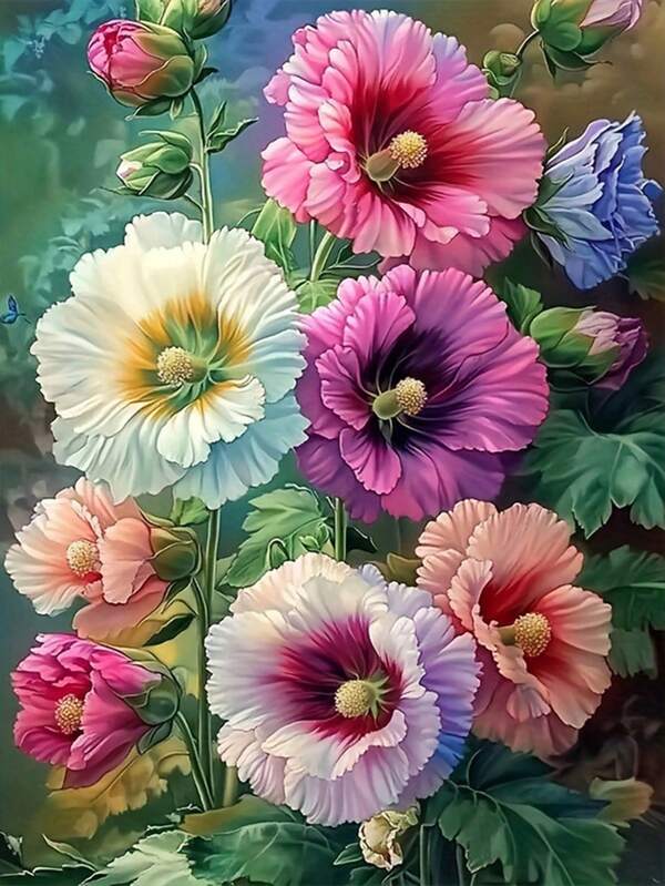 [1 Set] DIY Kit Diamond Painting Rhinestone Embroidery Full Drill 30*40cm/40*50cm