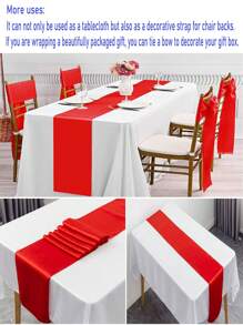 1/2pcs Black High Stretch Tablecloth + 6pcs Chair Cover Set, 4FT/6FT/8FT Polyester & Spandex Material Tablecloth, All-Season Tablecloth Covers, Full-Cover Chair Covers, PU Leather Chair Covers With Tie-Back, Suitable For Home, Indoor, Outdoor, Picnic And Camping, Fits All Holidays And Special Occasions