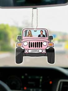 1 pieza Adorno acrílico personalizado para coche, decoración de coche con foto personalizada, colgador de coche acrílico personalizado, recuerdo de foto de coche personalizado, adecuado para aniversario, Día de San Valentín, Día de la Madre, cumpleaños, Día del Niño, Día del Padre, graduación, boda, inauguración de la casa, Día de San Valentín, decoraciones y regalos de Día de San Valentín