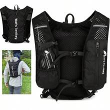 Running Vest Backpack Phone Holder , Running Vest With 500ML Soft Flask, Reflective Vest For Men And Women,Lightweight Running Hydration Vest Phone Pouch, Durable Running Cycling Camel Hydration Backpack(With 500ml Bottle)