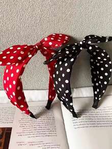 Summer New Retro Casual Cashew Flower Bow Rabbit Ear Wide Fashion Fabric Headband For Women Hairband Hair Hoop, Bow Accessories, Hairband Headband For Women, Hair Accessories, Knotted Headband