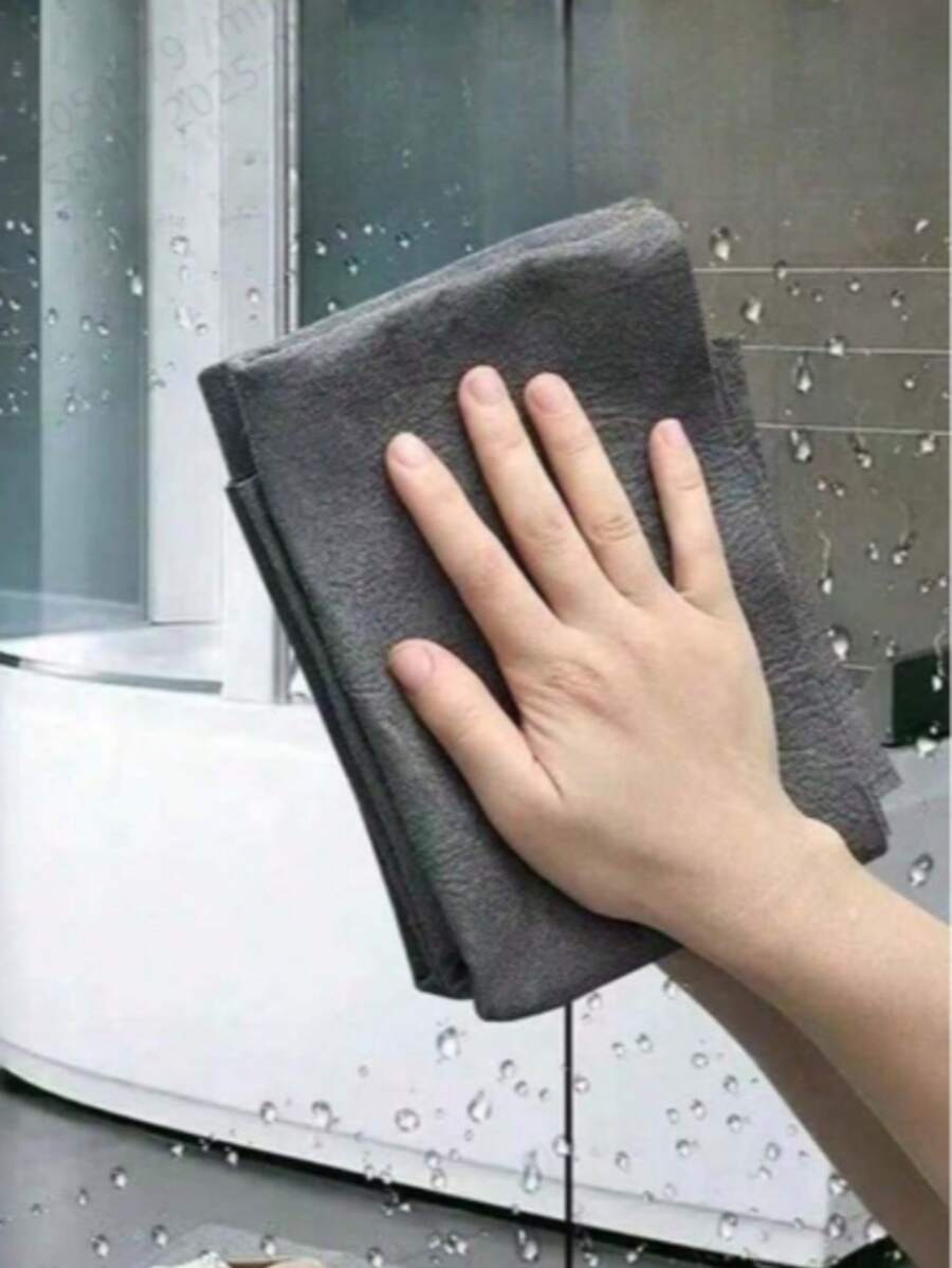 5pcs Reusable Magic Glass Cleaning Cloths, Streak-Free, 24*19cm