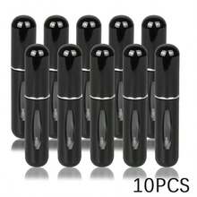 1/5/10 Pcs, 5ml Perfume Atomizer Refillable Spray Bottle, Portable Travel Size Perfume Mist Bottle - Black - View 8