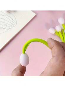 6 Pcs Color Changing Flower Pens, Novelty Light-Responsive Flower Pens, Funny School/Office Supplies, Cute Pens For Female Teachers, Flower Party Favor Pens School Supplies,Back To School - Multicolor - View 5