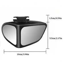 1 Pair Of Car Rearview Mirrors Front And Rear Wheels 360 Degree Adjustable Wide Angle Blind Spot Blind Spot Reflection Reversing Assist High Definition Small Round Mirror - one-size - View 8
