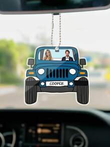 1 pieza Adorno acrílico personalizado para coche, decoración de coche con foto personalizada, colgador de coche acrílico personalizado, recuerdo de foto de coche personalizado, adecuado para aniversario, Día de San Valentín, Día de la Madre, cumpleaños, Día del Niño, Día del Padre, graduación, boda, inauguración de la casa, Día de San Valentín, decoraciones y regalos de Día de San Valentín