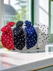 Summer New Retro Casual Cashew Flower Bow Rabbit Ear Wide Fashion Fabric Headband For Women Hairband Hair Hoop, Bow Accessories, Hairband Headband For Women, Hair Accessories, Knotted Headband