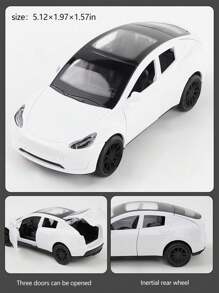 1 Set Includes 1:36 Sedan Car + Model Car + Police Car Combination, Friction Powered Toy Cars, Suitable For Birthday Party Gifts And Collection - Multicolor - View 9