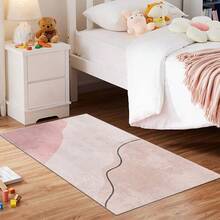 1/2 套大型抽象几何色块风格地毯，柔软、可水洗、防滑、防污印花地毯，适用于客厅、卧室、游戏室、办公室、厨房 - 款式1 - 查看 16