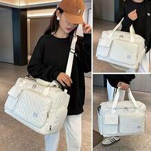 Large Capacity Travel Duffel Bag - Sports Gym Bag With Multi-Pocket Design, Women's Weekend Bag With Shoe Compartment, Travel Duffel Bag, Large Capacity Fitness Yoga Tote Bag, Waterproof Expandable Carry-On Bag, Stylish And Durable, Multi-Function And Practical, Easy To Carry, Suitable For Daily Use And Travel Essentials - Nhiều màu - Xem 4