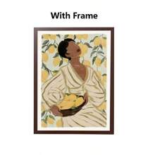 1PC Woman Refreshing Citrus Sardines Olive Branches Quote Wall Art Canvas Painting Posters And Prints Pictures For Living Room Decor Frameless Gifts Birthday Graduation