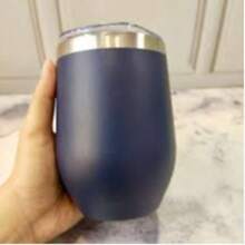 1pc 350ML 12oz Coffee Mug Thermal Cup Tumbler With Lid Stainless Steel Vacuum Insulated Double Wall Black Back To School