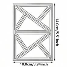 空心矩形金属框架切割模具，碳钢 DIY 纸卡工艺切割工具，适用于剪贴簿、贺卡装饰、压花、家居装饰项目 - 銀色 - 查看 11