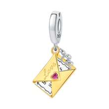 1 pieza Colgante plateado en plata con diseños de autocaravana rosa, estrella azul, cuentas con forma de corazón y enfermera, accesorio de manualidades DIY, joyería artesanal, apto para uso diario y fiestas