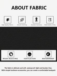 Campus Style Multi-Compartment Letter Print Nylon Backpack Men Purse, Can Hold A 15.6-Inch Business Laptop Bag, Multi-Pocket Lightweight School Bag, Large-Capacity Travel Bag, Convenient Commuter Day Bag, Multi-Functional Book Bag Holiday Laptop Case - Black - View 7