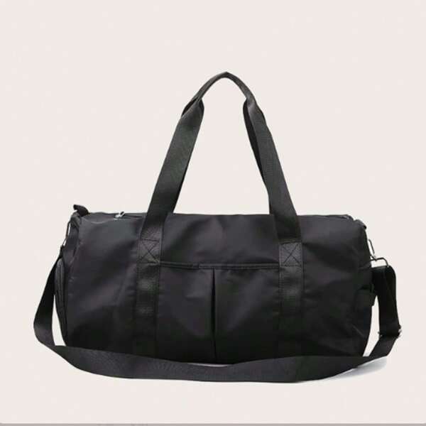 Bolso de viaje con forma de cubo redondo, con bolsillo separador impermeable para seco-mojado y compartimento para zapatos, adecuado para entrenamientos cortos, viajes de negocios, deportes, fitness, natación, playa, running, campamento al aire libre, hospitalización de danza, con gran capacidad, tipo maleta de mano con asa retráctil, bolso de fin de semana, equipaje, bolso de mano, bolso de viaje cruzado para el hombro, de 30 litros de capacidad
